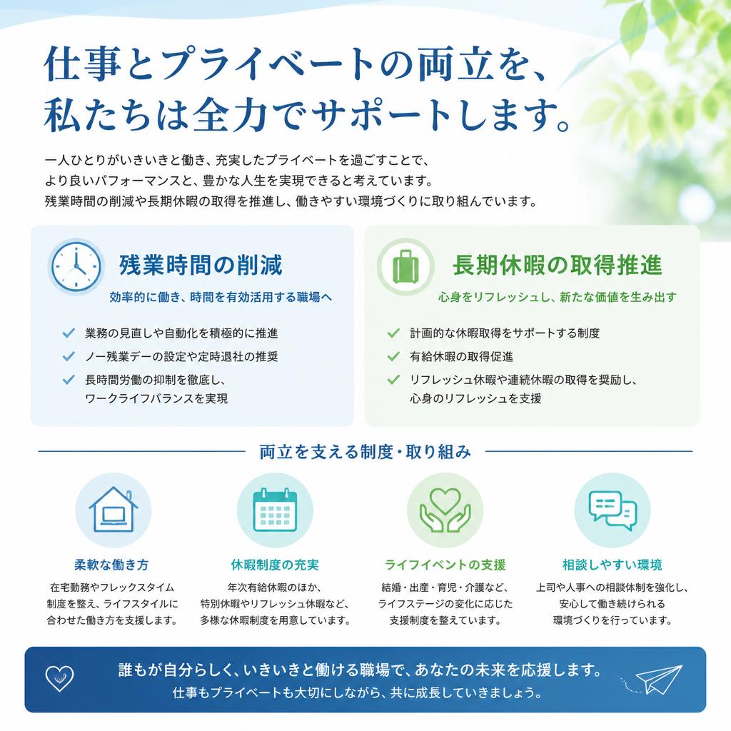 ワークライフバランスを重視