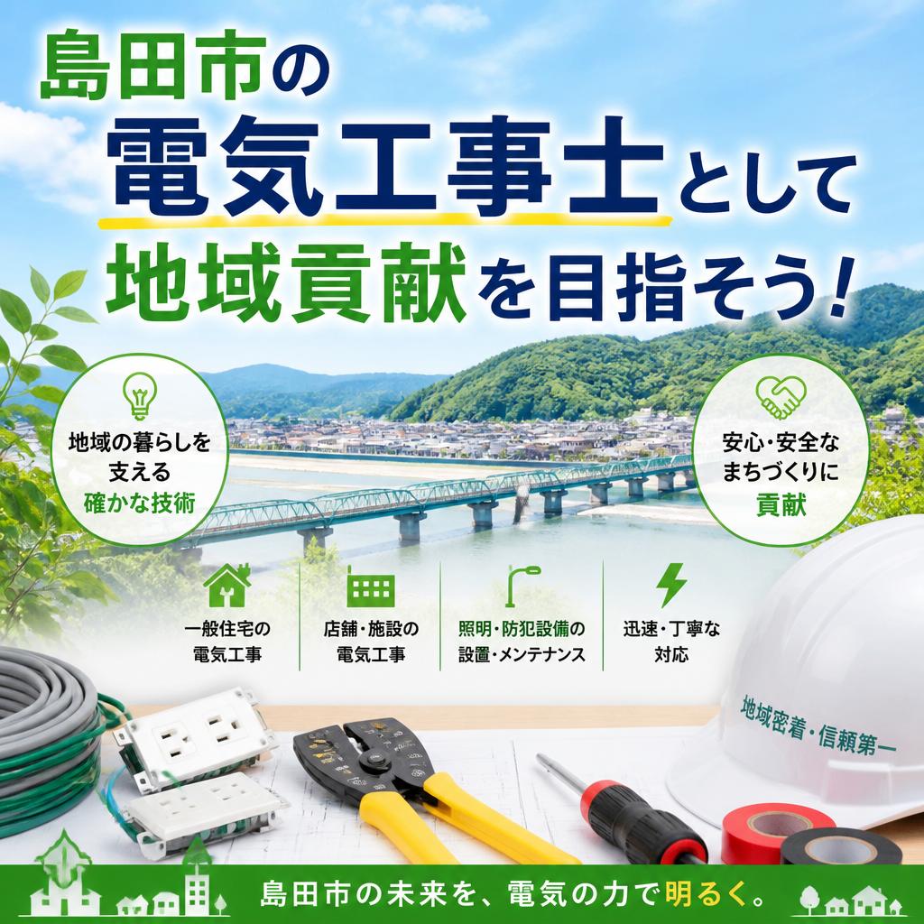 島田市の電気工事士として地域貢献を目指そう！